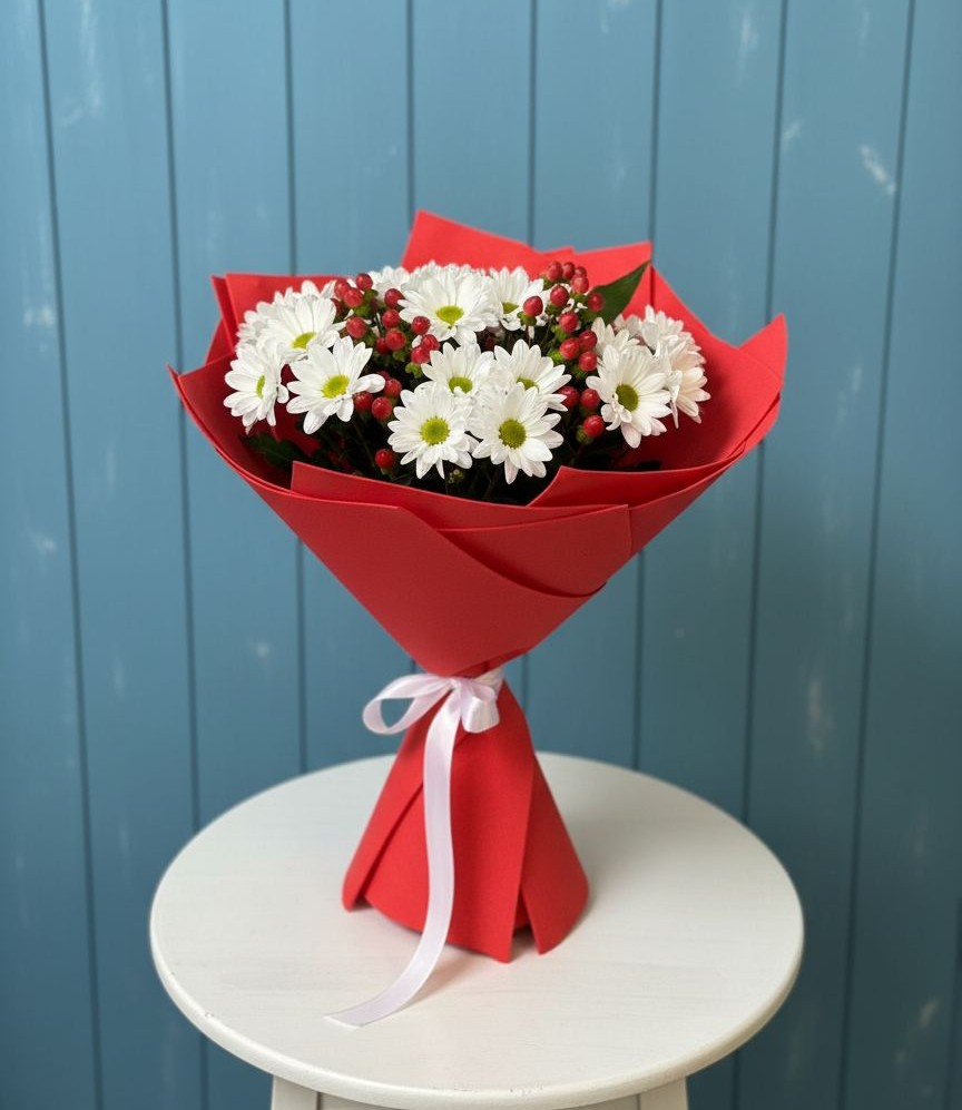 Букет цветов из: Хризантемы в Теплой Горе