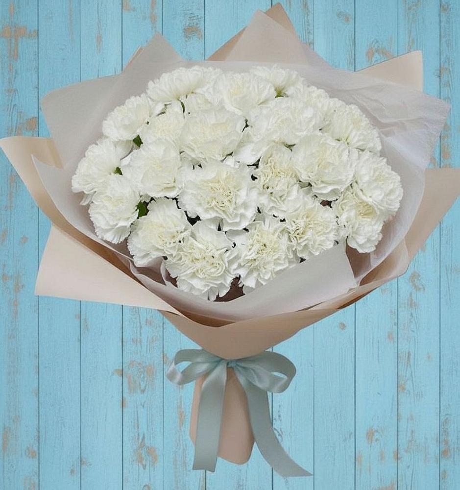 Букет цветов из: Гвоздики в Теплой Горе