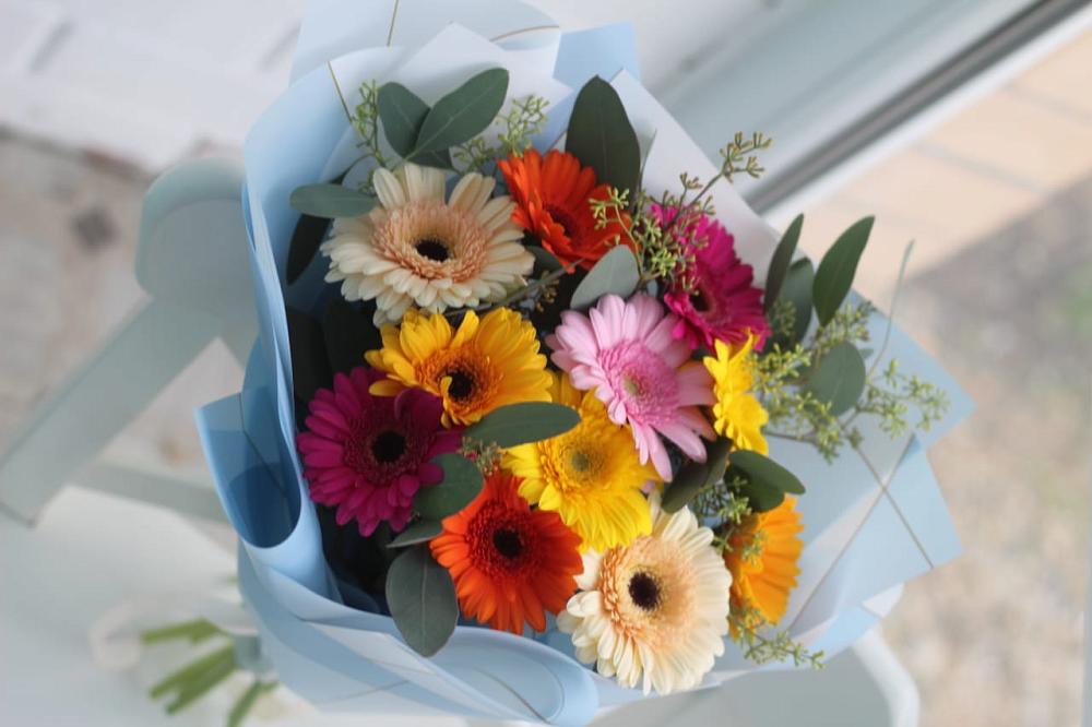 Букет цветов из: Герберы в Теплой Горе