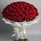 Букет 101 Красная роза Блэк Мэджик в Теплой Горе