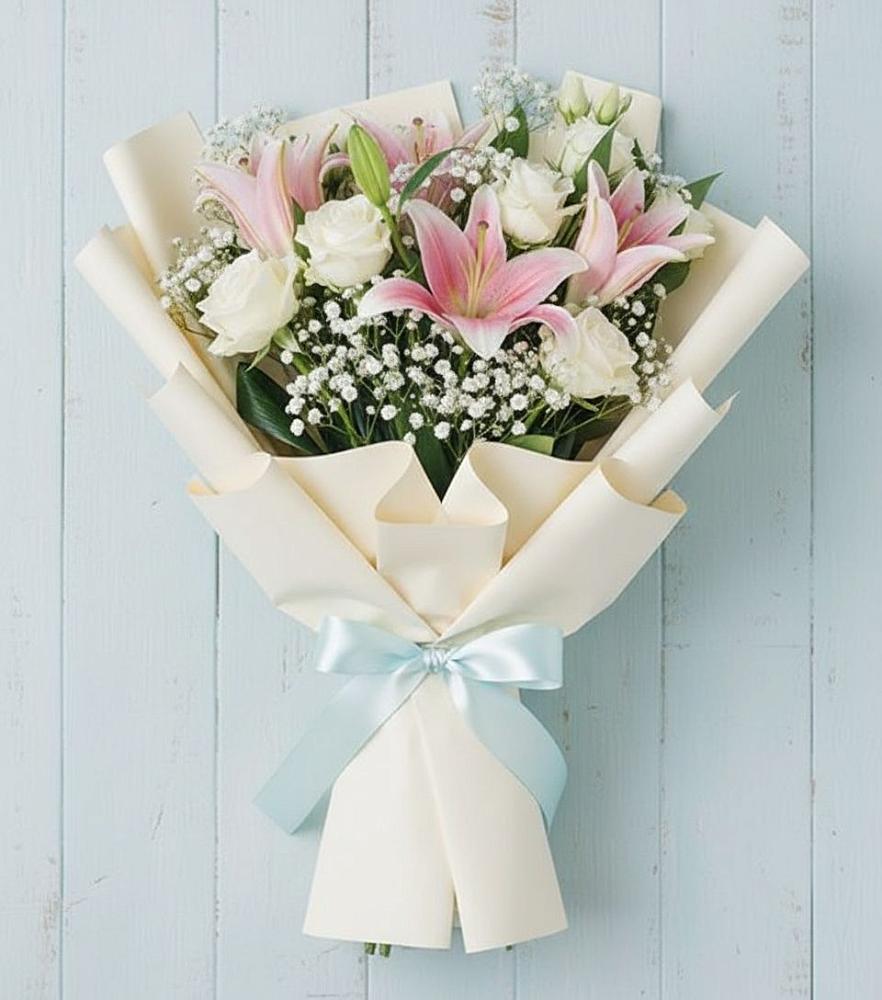 Букет цветов из: Лилии в Теплой Горе