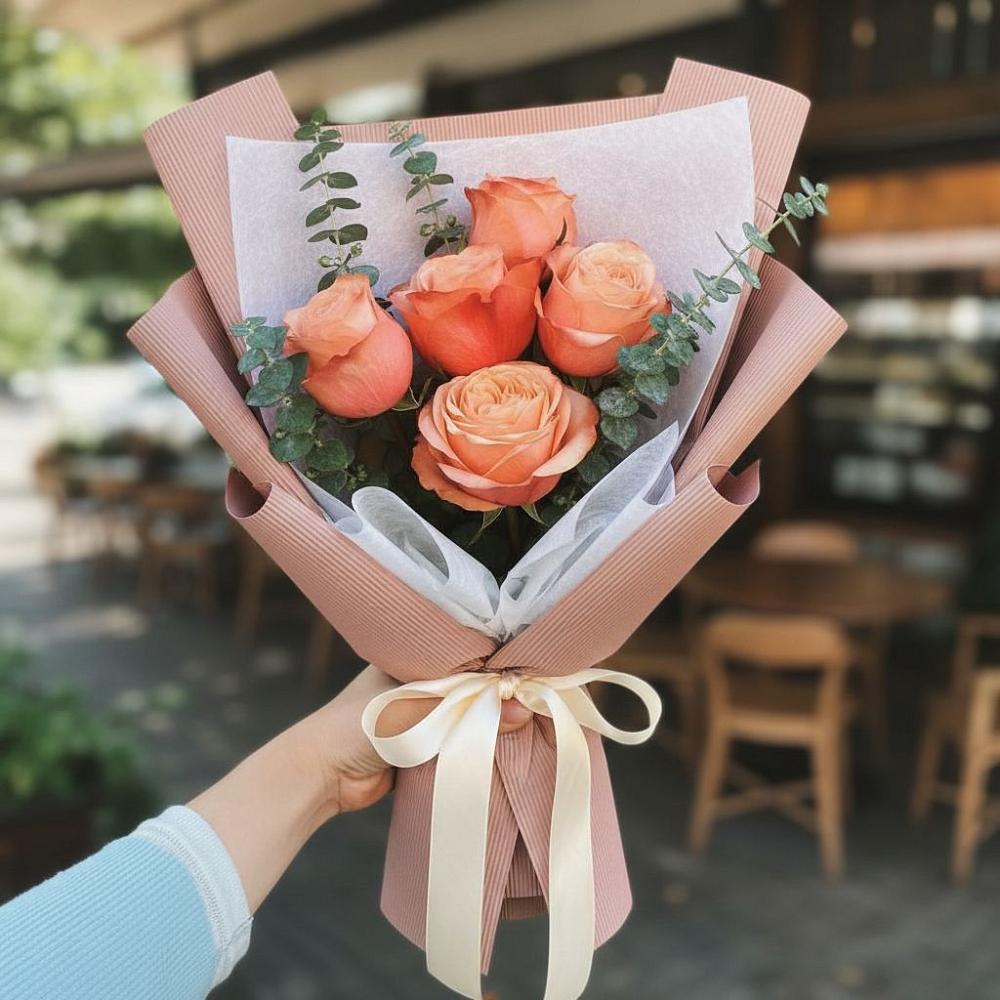 Букет цветов из: Розы в Теплой Горе