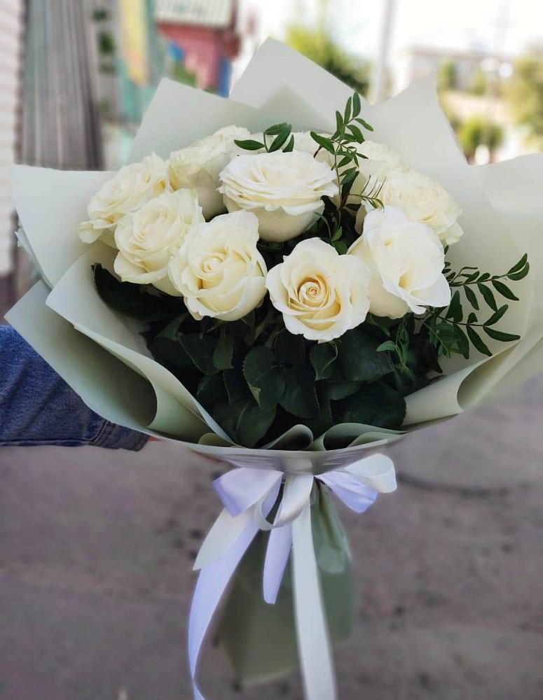 Букет Белые розы Проуд в Теплой Горе