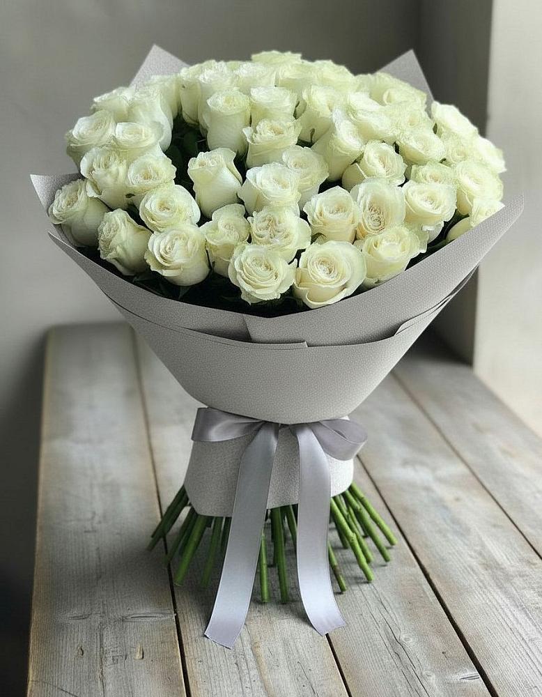 Букет 35 Белых роз в Теплой Горе