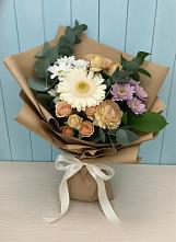 Букет цветов из:  Герберы и Хризантемы #REPLACE_PRED# Теплой Горе