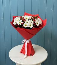 Букет цветов из:  Хризантемы #REPLACE_PRED# Теплой Горе