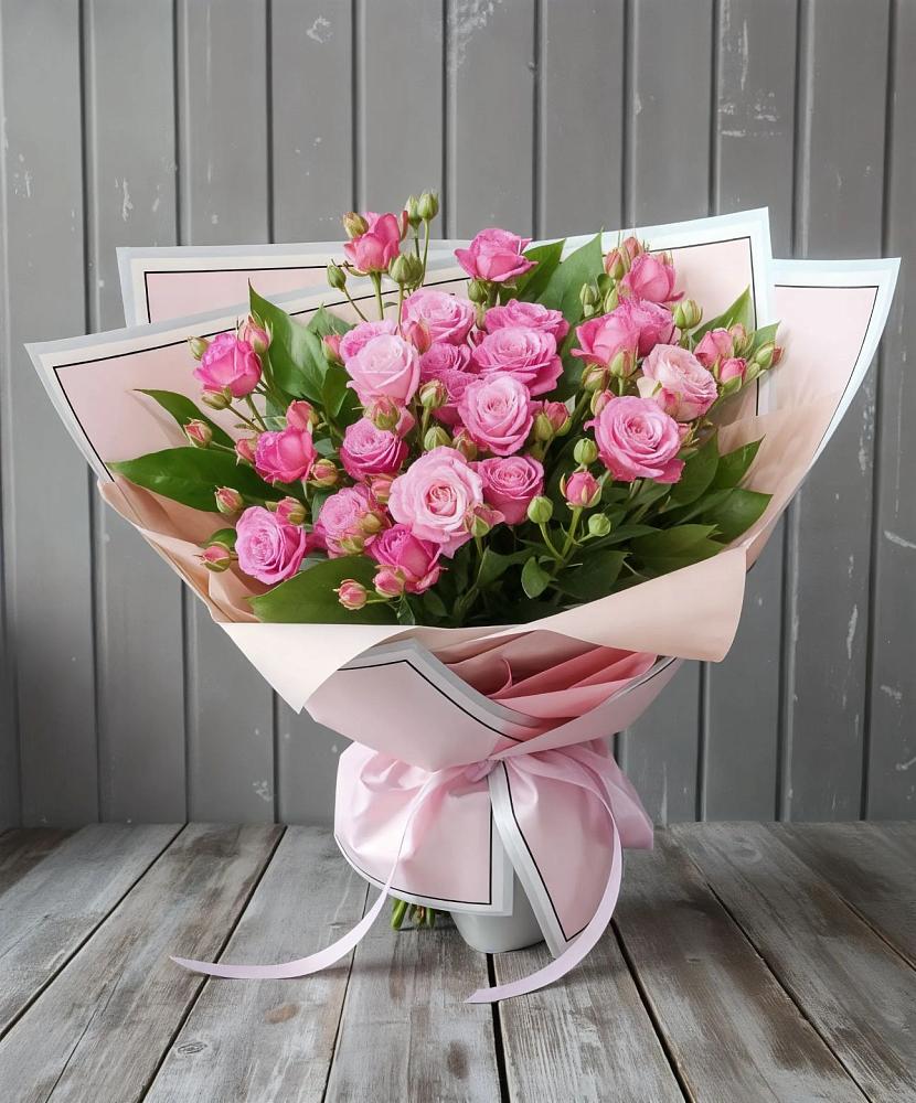 Букет Розовый кустик в Теплой Горе