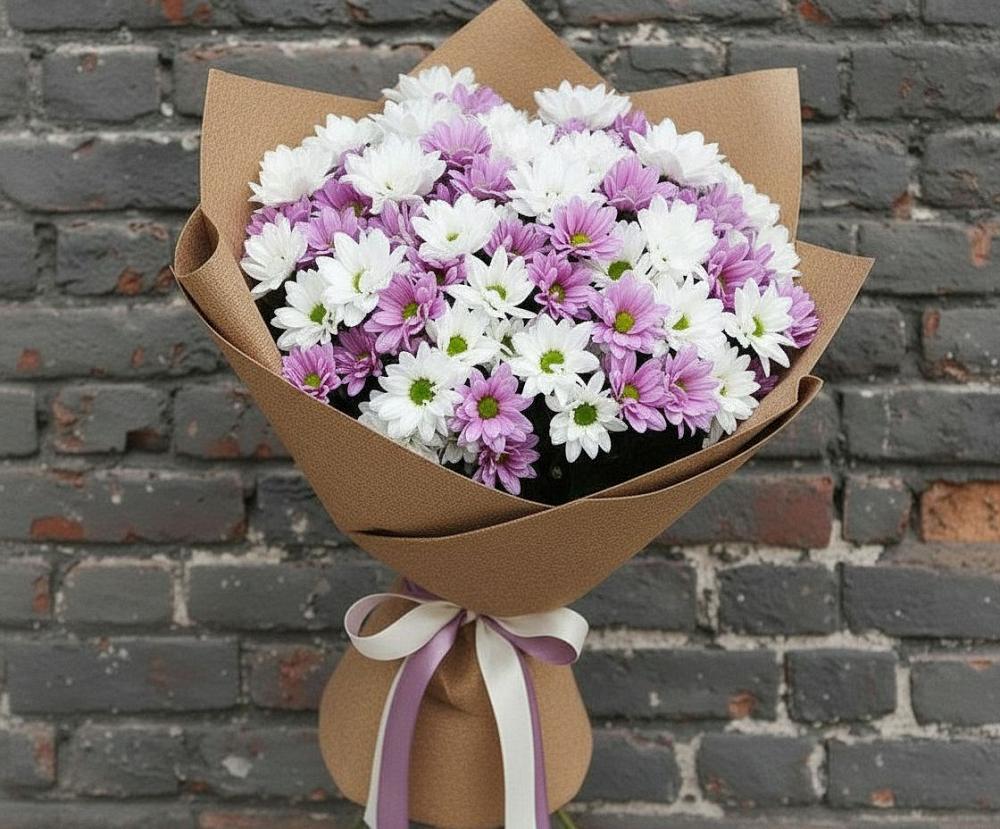 Букет цветов из: Хризантемы в Теплой Горе