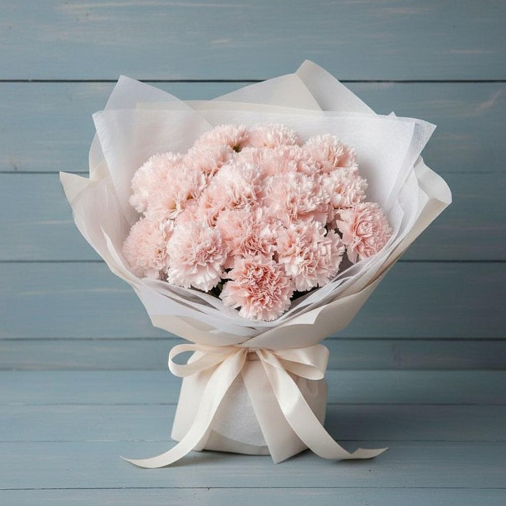 Букет цветов из: Гвоздики в Теплой Горе