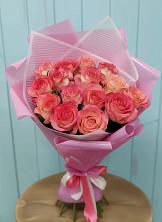 Букет 15 Розовых роз Равель в Теплой Горе