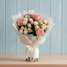 Букет цветов из:  Розы #REPLACE_PRED# Теплой Горе