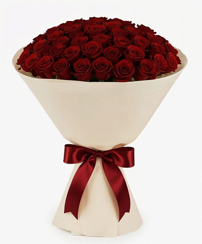 Букет 101 Бордовая роза Блэк Бакарра в Теплой Горе