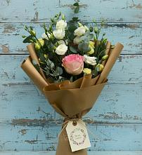Букет цветов из:  Розы и Лизиантусы #REPLACE_PRED# Теплой Горе