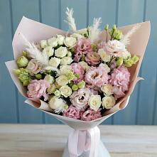 Букет цветов из:  Альстромерии и Розы в Теплой Горе